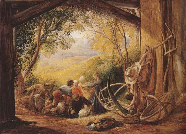 Samuel Palmer The Shearers Norge oil painting art